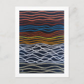 Carte Postale Abstract Seafront Painting by Alfred Fox (Devant)