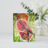 Carte Postale abstract severe dizziness circles collage (Debout devant)