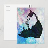 Carte Postale Abstract Tuxedo Cat                                (Devant / Derrière)