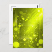 Carte Postale Abstract yellow lights and shapes (Devant / Derrière)