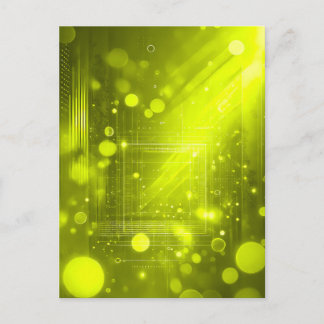 Carte Postale Abstract yellow lights and shapes