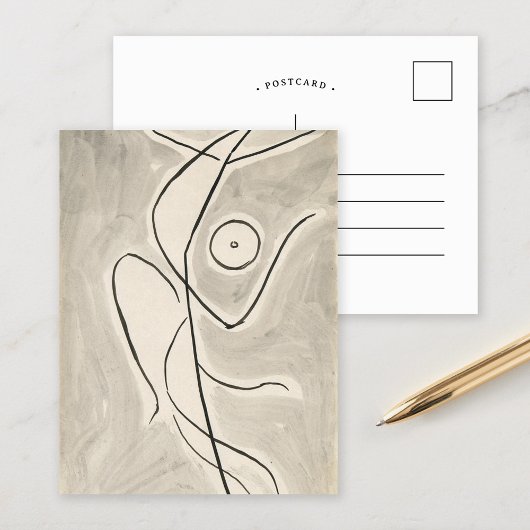 Carte Postale Abstraction de la danse | Abraham Walkowitz