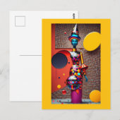 Carte Postale Abstraction de l'Astro-Sorcière (Devant / Derrière)