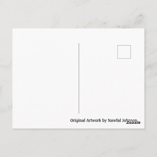 Carte Postale ABSTRACTION DES ARBRES AMBIDEXTÉROUS #66, Édition  (Dos)