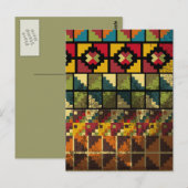 Carte Postale Abstrait ancien arrière - plan (Devant / Derrière)