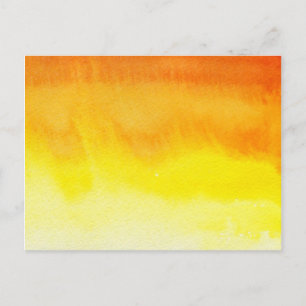 Carte Postale Abstrait aquarelle peinte à la main arrière - plan