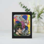 Carte Postale Abstrait Atomique le Capitaine de la Fusée peintur (Debout devant)