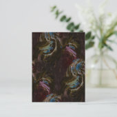 Carte Postale Abstrait atomique noir rétro (Debout devant)