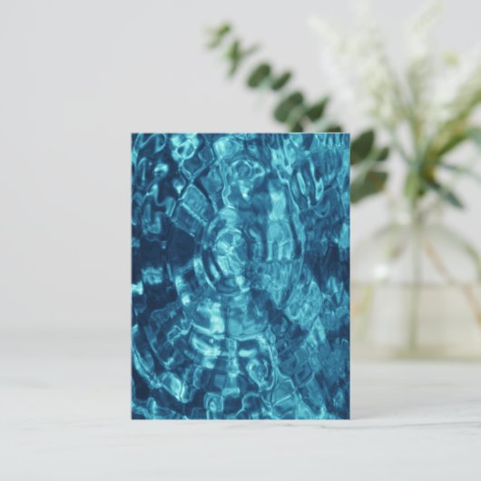 Carte Postale Abstrait bleu (Debout devant)