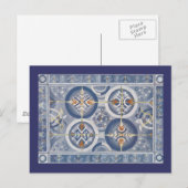 Carte Postale Abstrait bleu (Devant / Derrière)