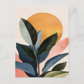 Carte Postale Abstrait Boho Moderne Clip Art Imprimable Bundle - (Devant)