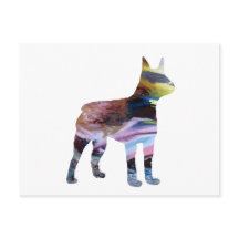 Abstrait Boston Terrier Silhouette