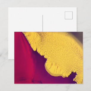 Carte Postale Abstrait Braise Dorée