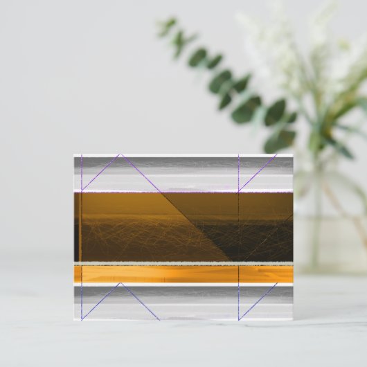 Carte Postale Abstrait Brown et jaune (Debout devant)