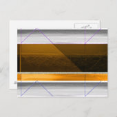 Carte Postale Abstrait Brown et jaune (Devant / Derrière)