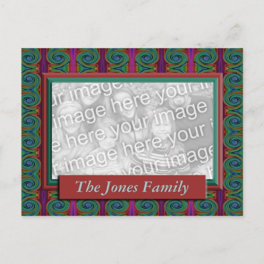 Carte Postale Abstrait coloré (Devant)