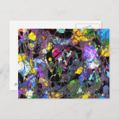 Carte Postale Abstrait coloré (Devant / Derrière)