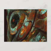 Carte Postale Abstrait Cool coloré moderne Motif artistique (Dos)