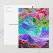 Carte Postale Abstrait de Crystal Mountain (Devant / Derrière)