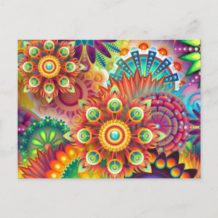 Carte Postale Abstrait dynamique