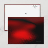 Carte Postale Abstrait en rouge (Devant / Derrière)