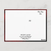 Carte Postale Abstrait en rouge (Dos)