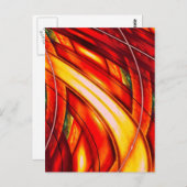 Carte Postale Abstrait futuriste (Devant / Derrière)