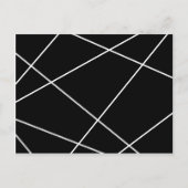 Carte Postale Abstrait géométrique - blanc et noir. (Devant)