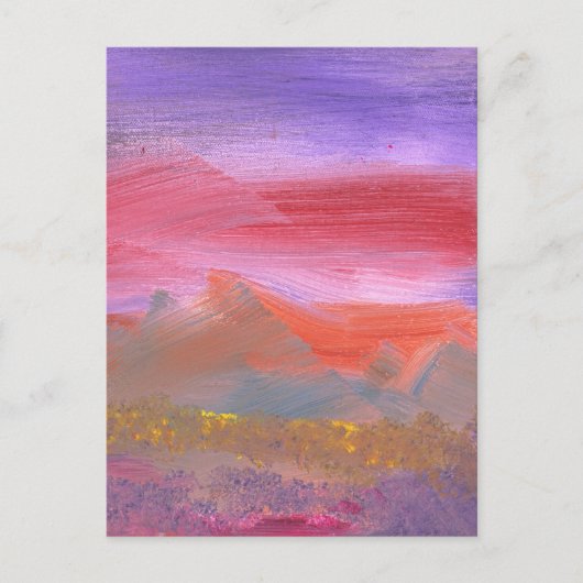 Carte Postale Abstrait - Guash - Belles prairies 1 sur 2 (Devant)