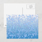 Carte Postale Abstrait Icy Swirl (Devant / Derrière)