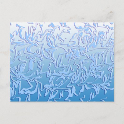 Carte Postale Abstrait Icy Swirl (Devant)