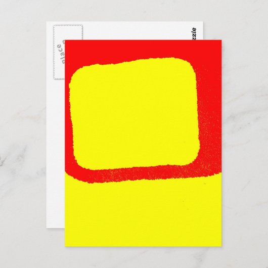 Carte Postale Abstrait minimaliste (Devant / Derrière)