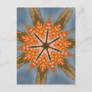 Carte Postale Abstrait Motif léopard : un effet kaléidoscope