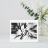 Carte Postale Abstrait noir et blanc (Debout devant)