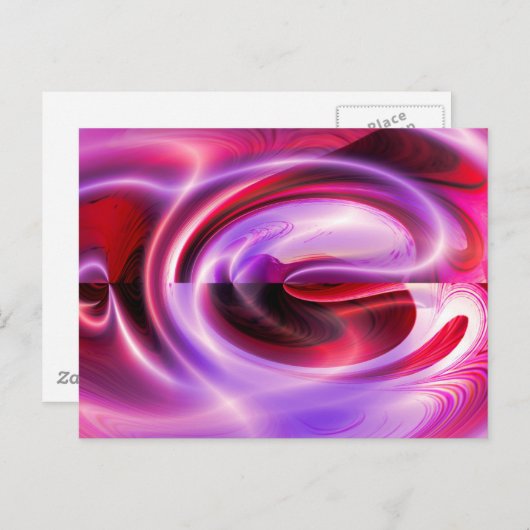 Carte Postale Abstrait numérique moderne (Devant / Derrière)