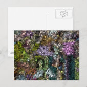 Carte Postale Abstrait numérique multicolore (Devant / Derrière)