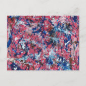 Carte Postale Abstrait Pink Splatter (Devant)