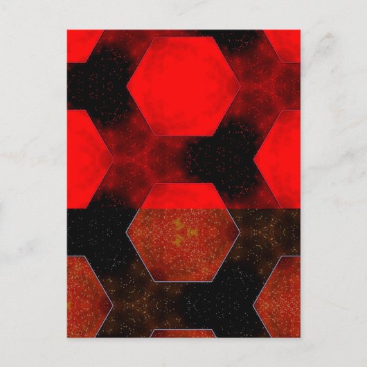 Carte Postale Abstrait rouge (Devant)