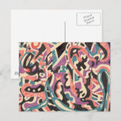 Carte Postale abstrait "sauvage" (Devant / Derrière)