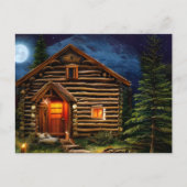 Carte Postale Abstrait Wilderness Little Cabine (Devant)