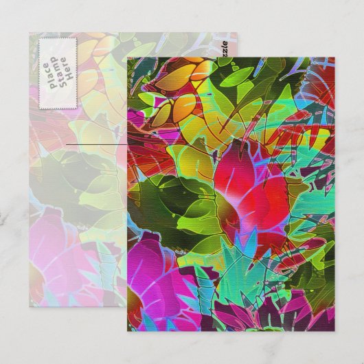 Carte postale Abstraite (Devant / Derrière)