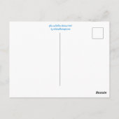 Carte postale Abstraite bleue et jaune (Dos)