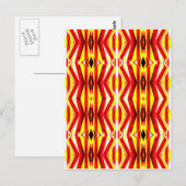 Carte postale abstraite colorée (Devant / Derrière)