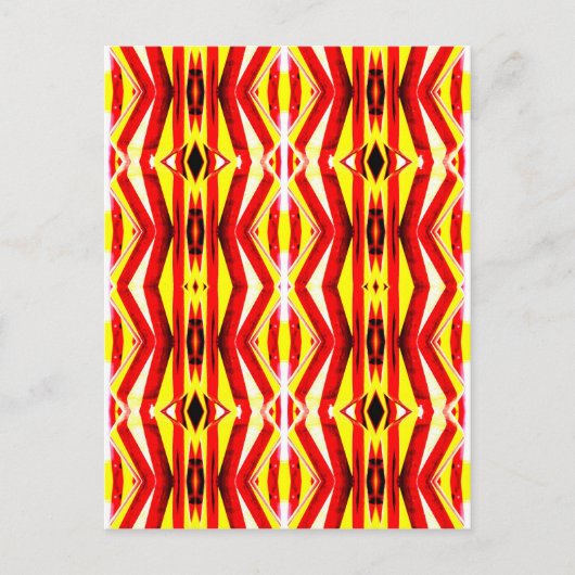 Carte postale abstraite colorée (Devant)