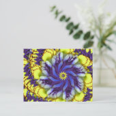 Carte postale Abstraite Cosmic Pansy (Debout devant)