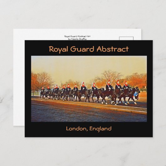 Carte Postale Abstraite de la Garde royale (Devant / Derrière)