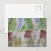 Carte postale Abstraite Fir Trees (Devant / Derrière)