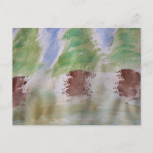 Carte postale Abstraite Fir Trees