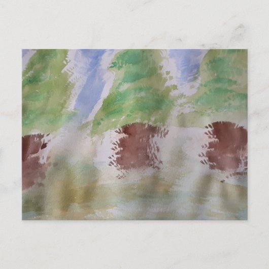 Carte postale Abstraite Fir Trees (Devant)