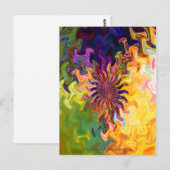 Carte postale Abstraite fractale (Devant / Derrière)